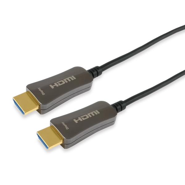 Udstyr 119430 hdmi 2.0 aktivt optisk kabel, hdmi type a -> hdmi type a 3d, 18 gbit s, 30m, sort