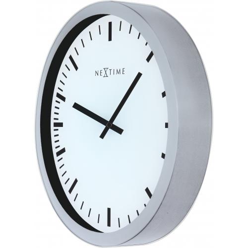 Nexttime ur 3031 magic - stribe, 25x35,2 cm, væg, hvid