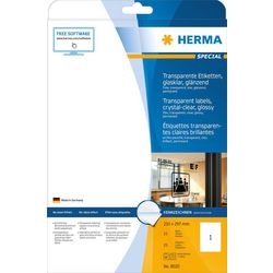 Herma etik. krystalklar a4 210x297 mm folie blank 25 stk.
