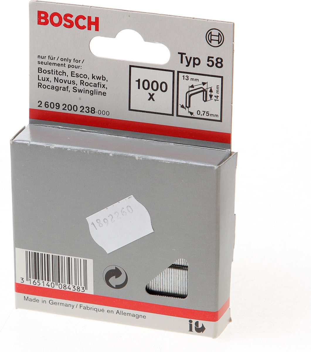 Bosch - ikke med fintråd type 58 13 x 0,75 x 14 mm
