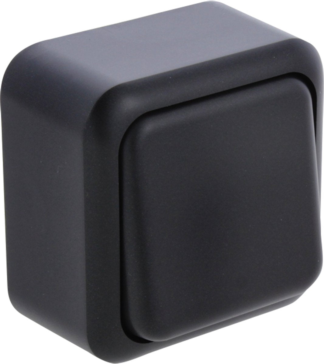 Q-link - skiftekontakt - udenpåliggende - 1-vejs enkeltkontakt - matsort
