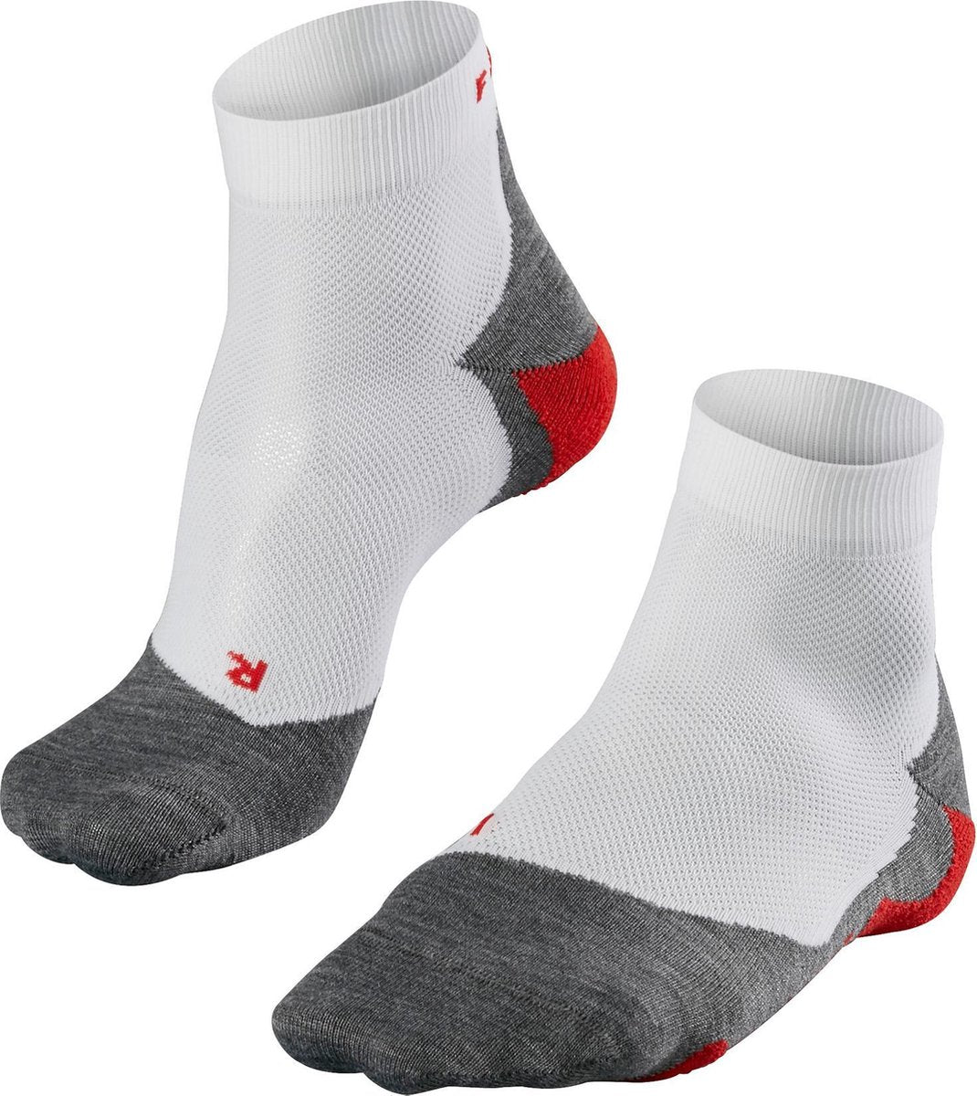 Falke ru5 kort anti-blister funktionsmateriale løbestrømper herre hvid - str. 42-43