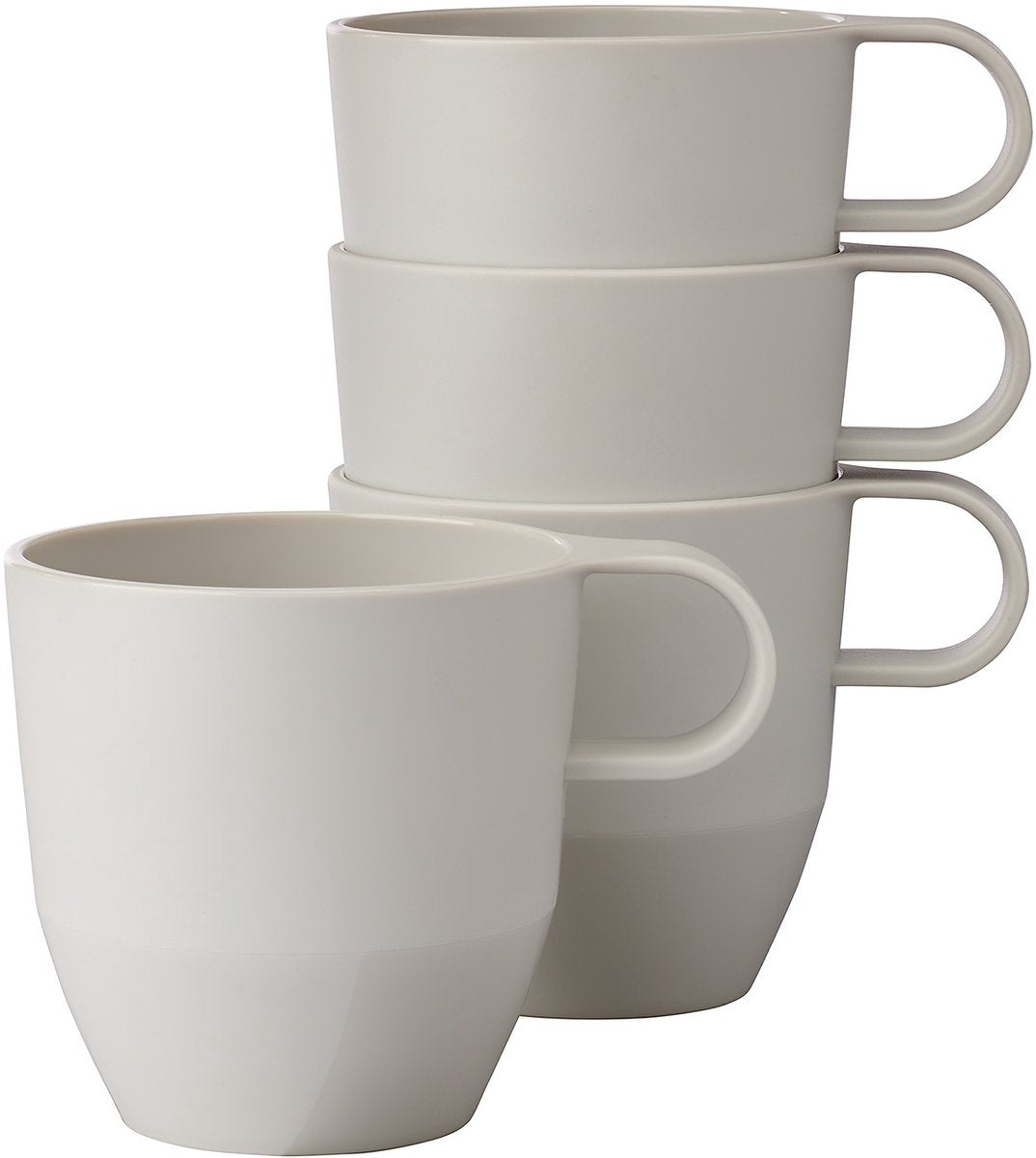 Mepal mok silueta - 4x 300 ml - koffiebeker - nordic white