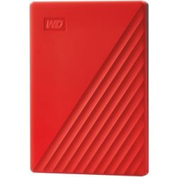 Ekstern bærbar harddisk wd my passport 2 TB rød