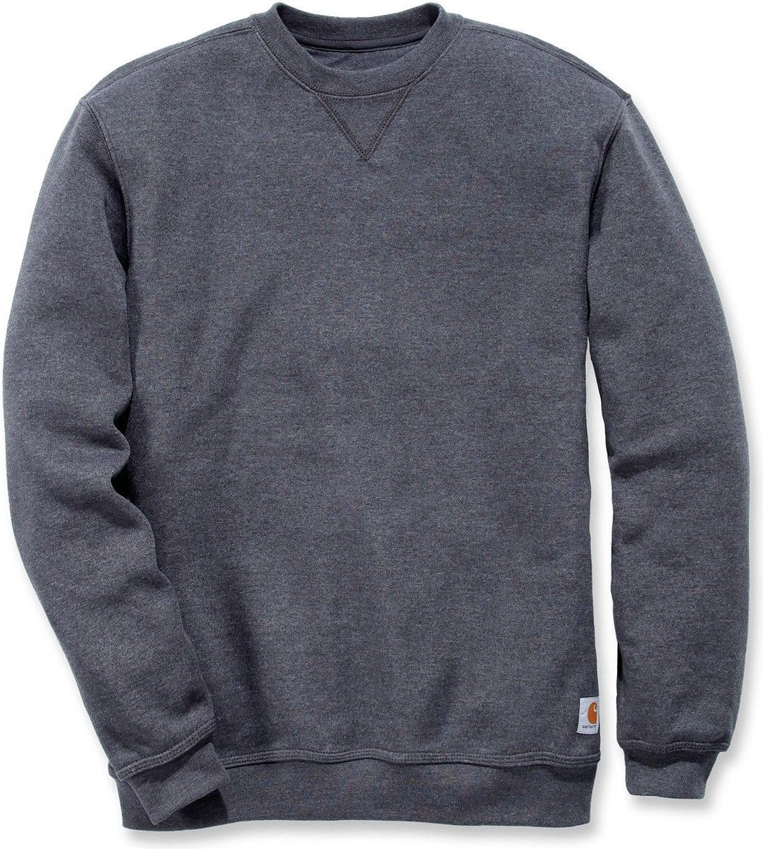 Carhartt k124 midvægts sweatshirt med rund hals - original pasform - kulstoflyng - L (passer til størrelse XL)