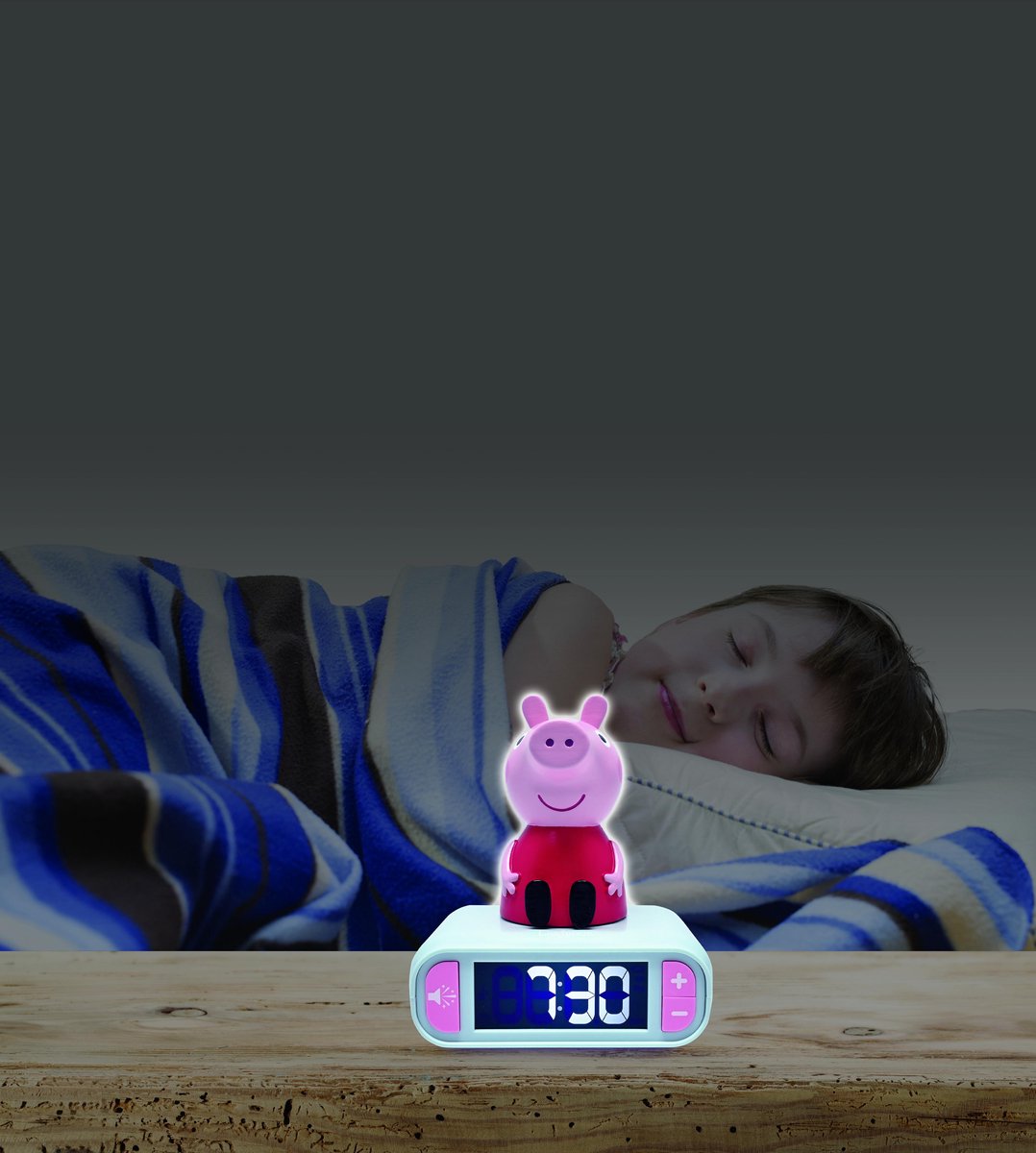 Lexibook peppa pig natlys vækkeur med lyde