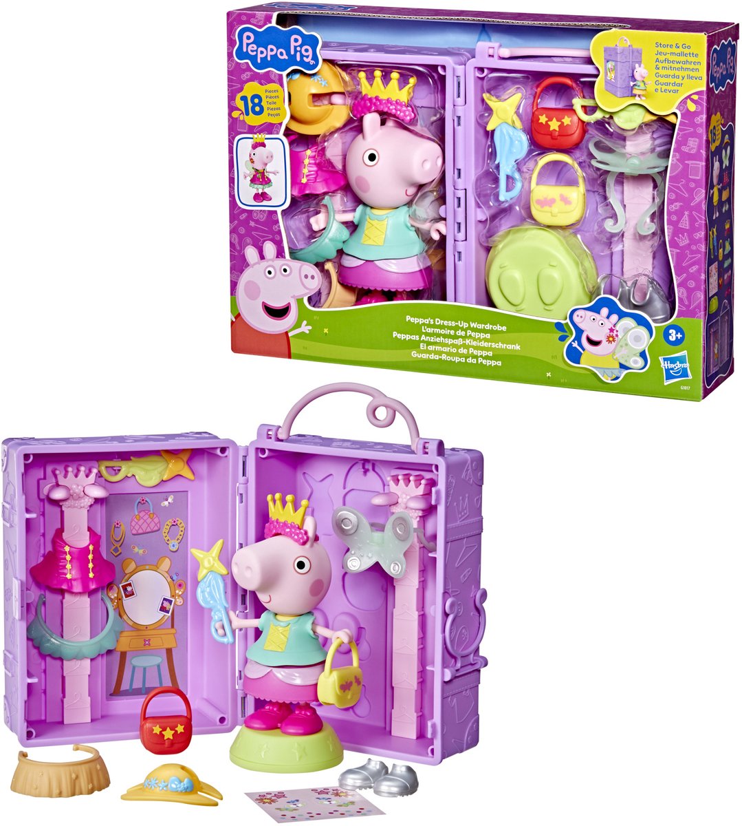 Hasbro peppa grise garderobe legesæt