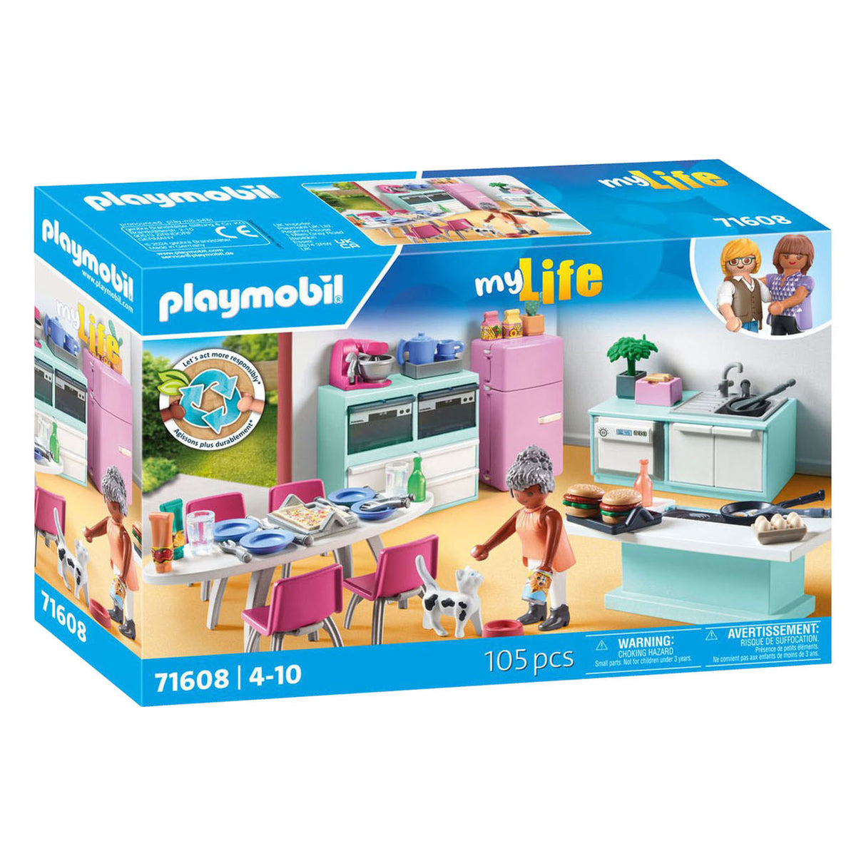Playmobil my life køkken med spiseplads - 71609
