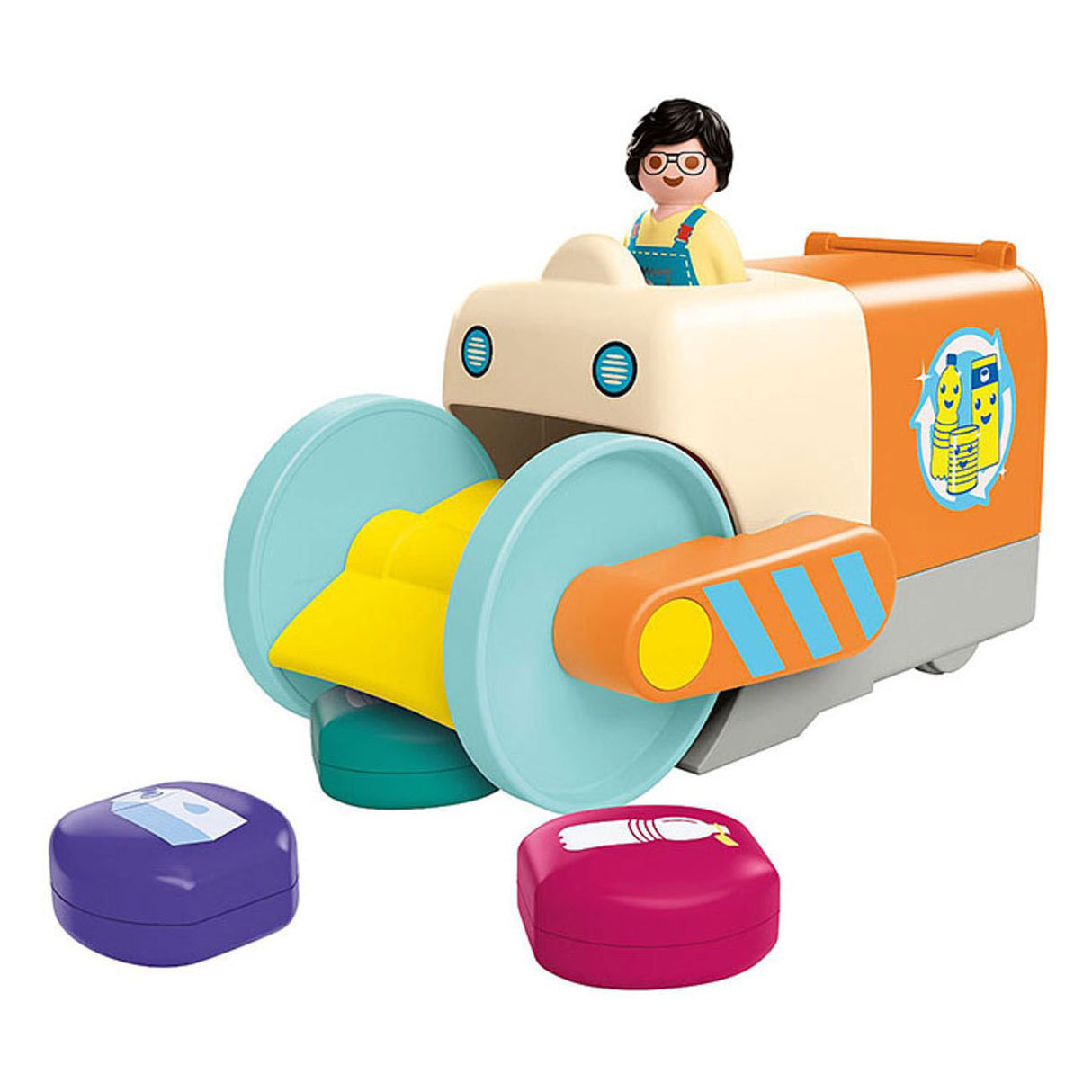 Playmobil junior: skub og grab skraldebil - 71774