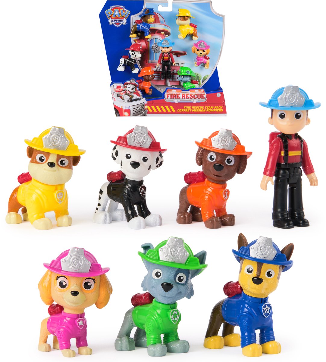 Potepatrulje - brandredning - figursæt med 7 samlefigurer
