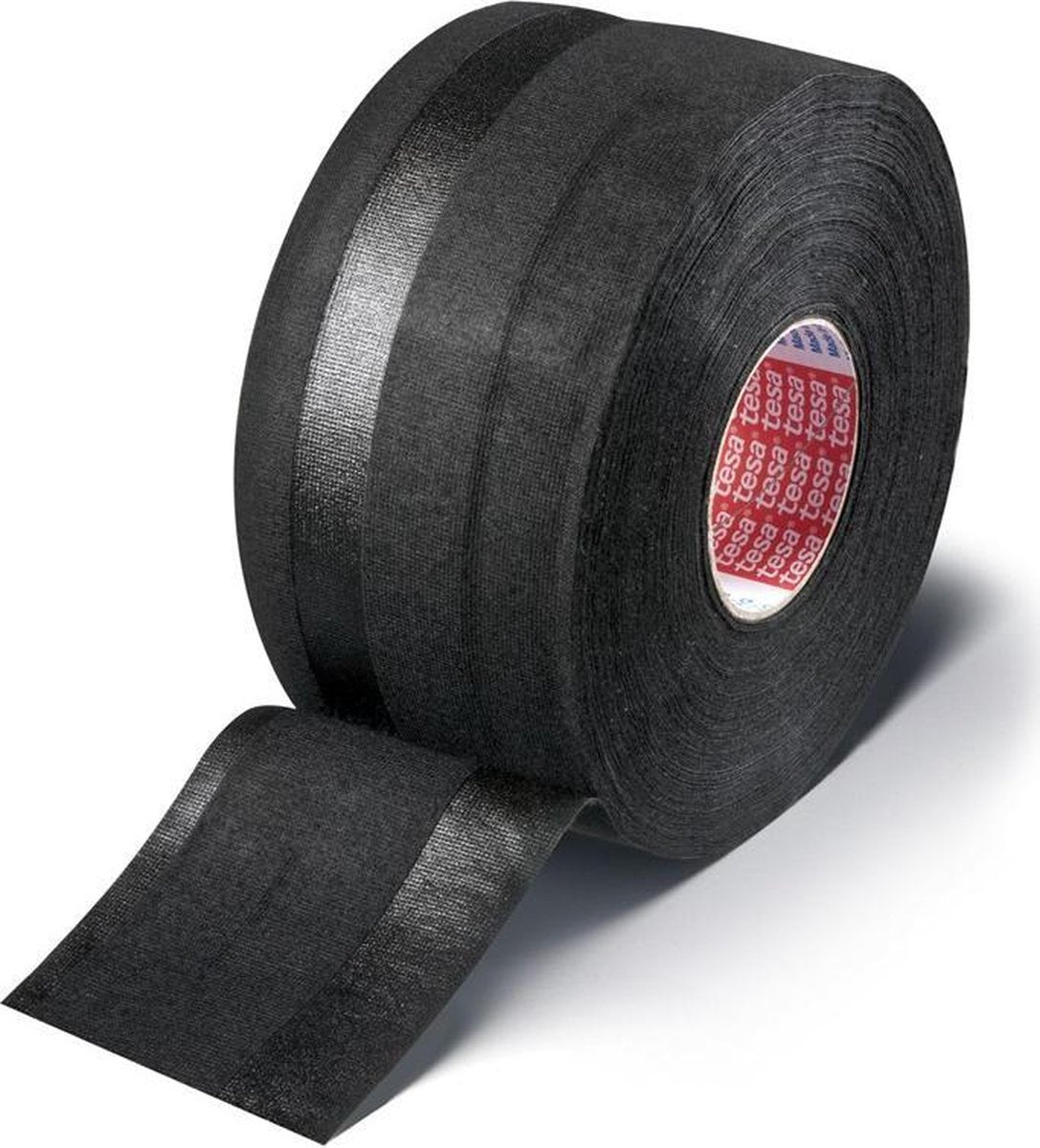 Tesa 51608 kabelbundtape - PET fleece - sort - 19mm x 15m