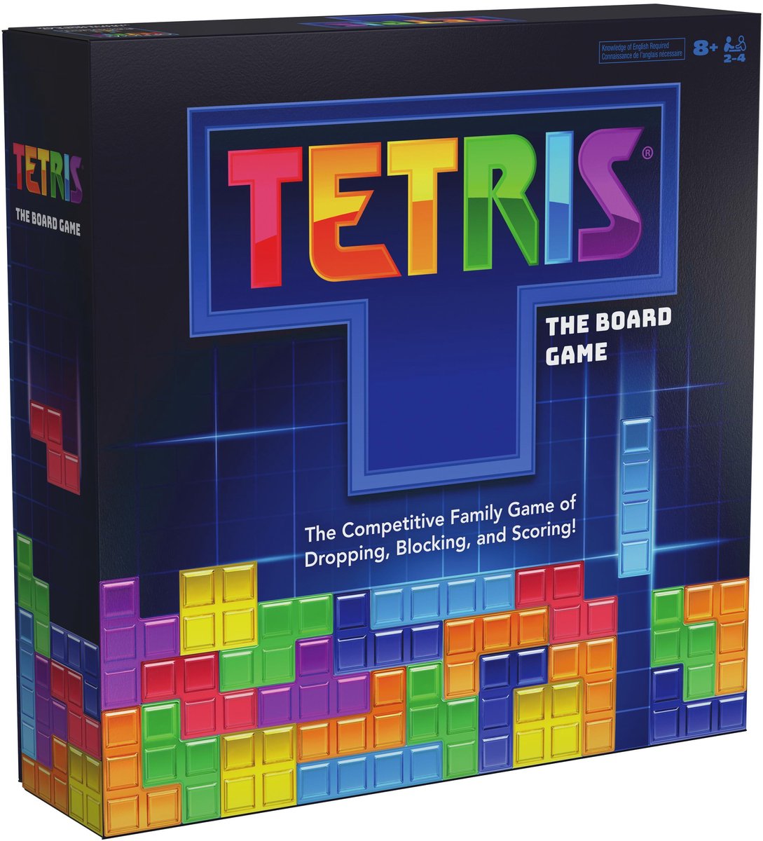 Spin master spil - tetris - brætspil - 2-4 spillere - tetris