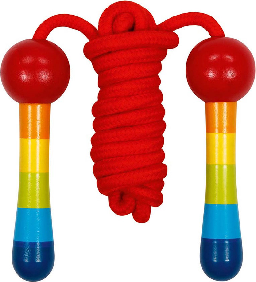 Goki Wooden Jumping Rope Rainbow, 200 cm