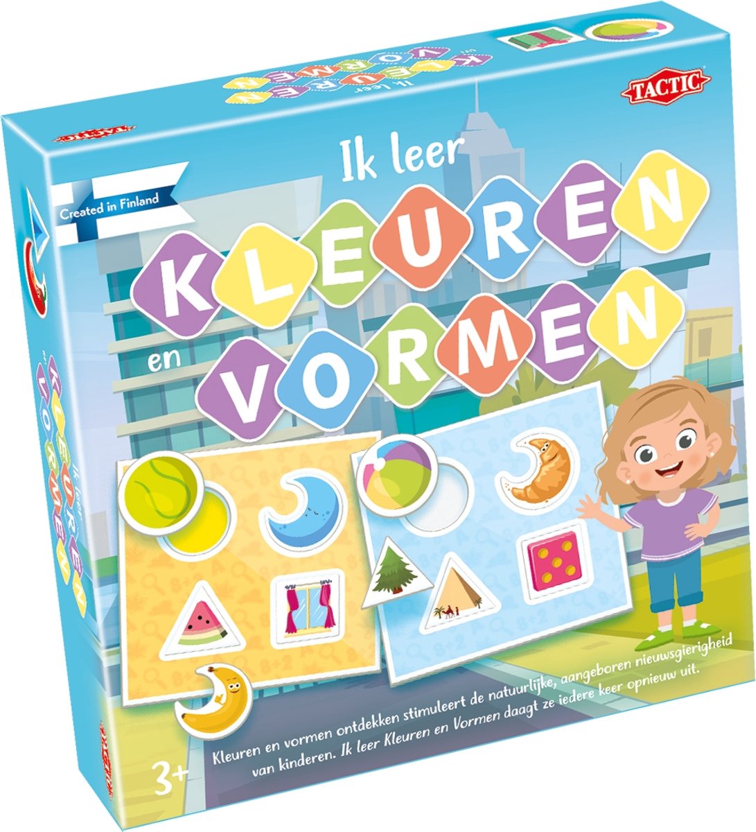 Taktik jeg lærer: farver og former - brætspil - pædagogisk - pædagogisk spil for at lære at genkende farver og former - 2 til 4 spillere - fra 3 år