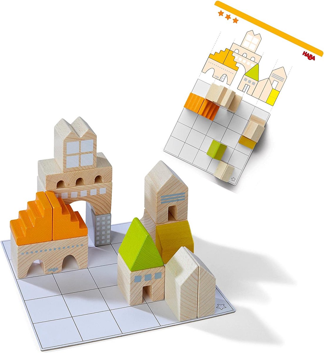 Haba byggeklodser logic master builders junior træ 43-delt