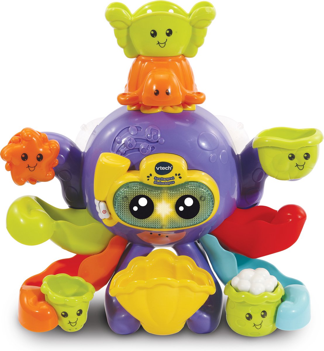 Vtech splash sjov bad blæksprutte - badelegetøj - babybadelegetøj - beroligende melodier sange - gave - legetøj 1 til 5 år
