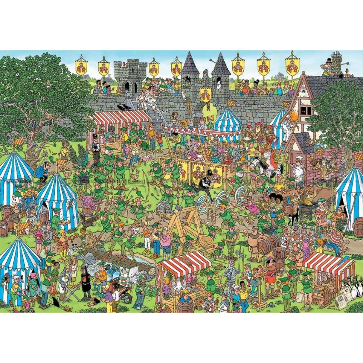 Jumbo Jan van Haasteren puslespil Robin Hood Festival 1500 brikker