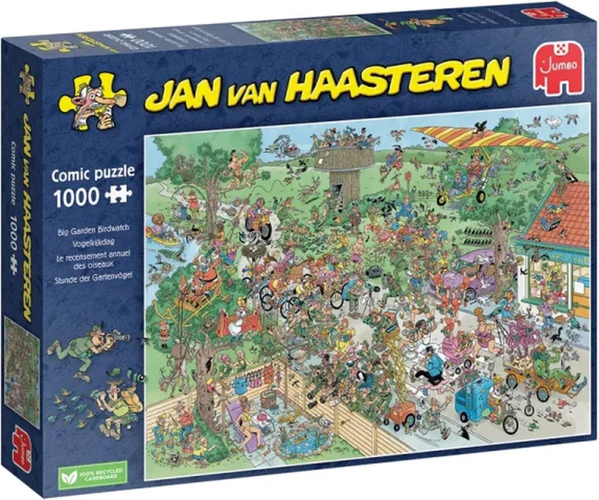 Jumbo Jan van Haasteren puslespil fuglekiggeri dag 1000 brikker