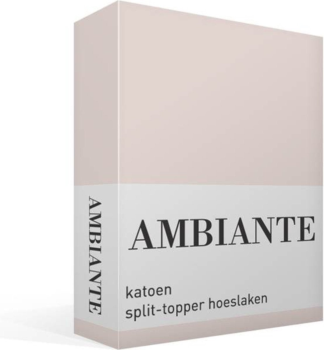 Ambiante katoen - splittopper hoeslaken - 180x220 - zand