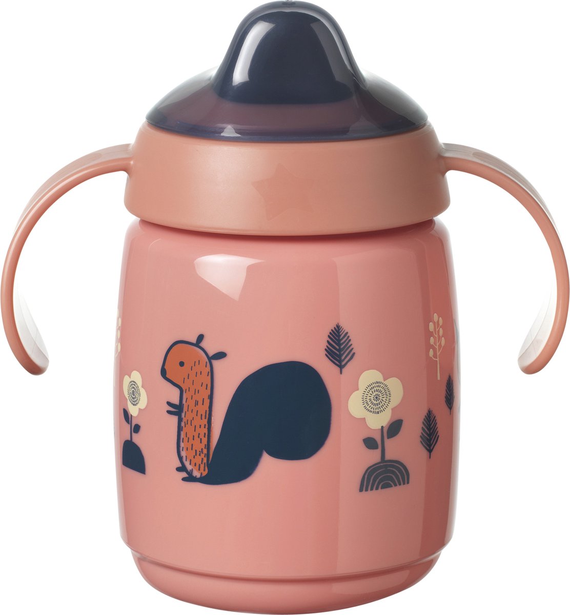 Tommee tippee superstar sippee drikkekop - med blød tud - med intellivalve - bacshield antibakteriel teknologi - fra 6 måneder - 300 ml - rød
