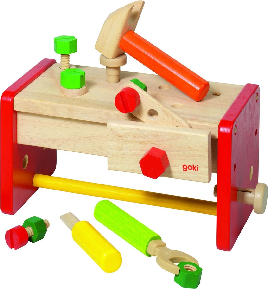 Goki Wood Work Bench og Toolbox 2in1