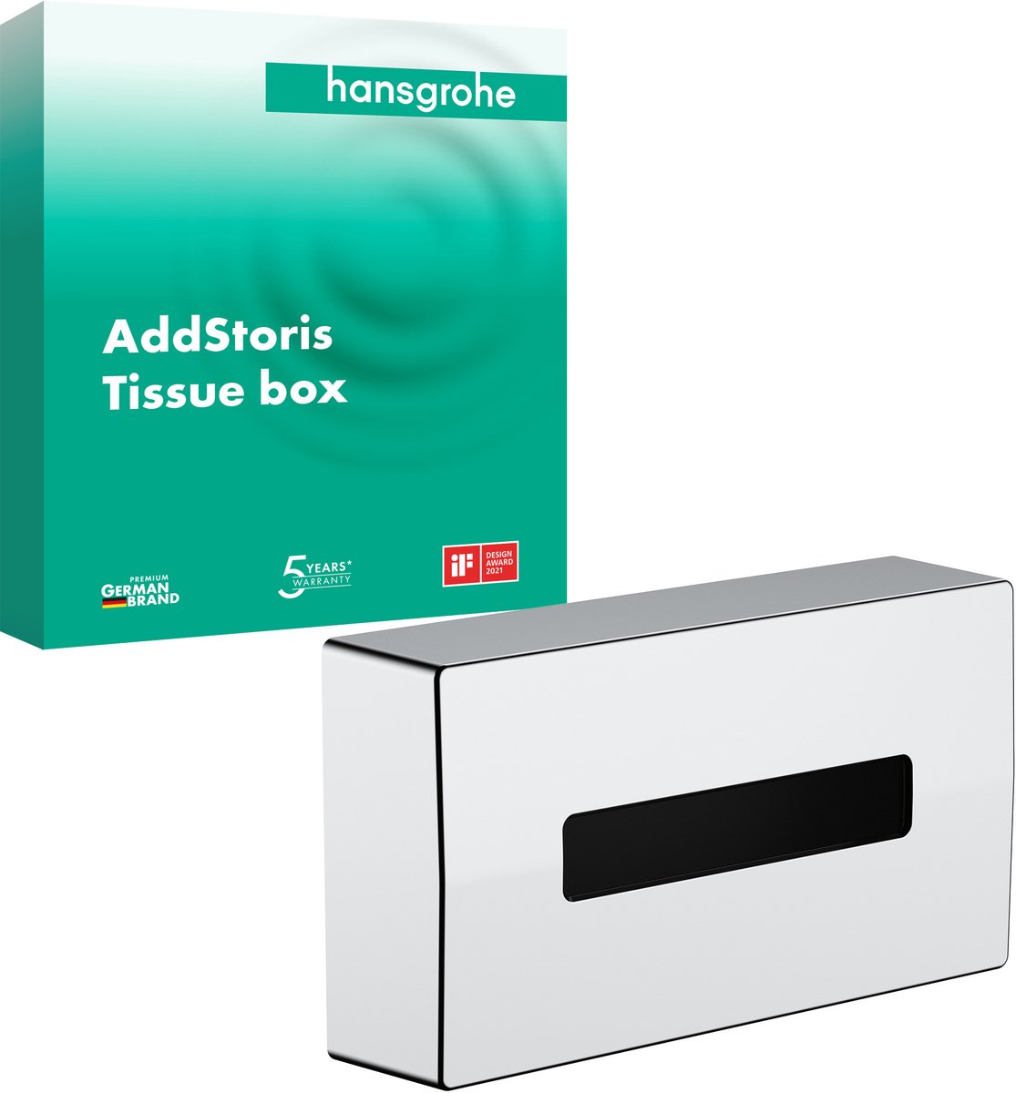 Hansgrohe addstoris æske til makeupservietter krom