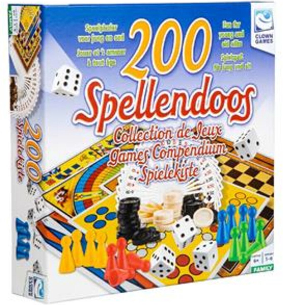 Klovnespil spil æske nl fr, 200 stk.