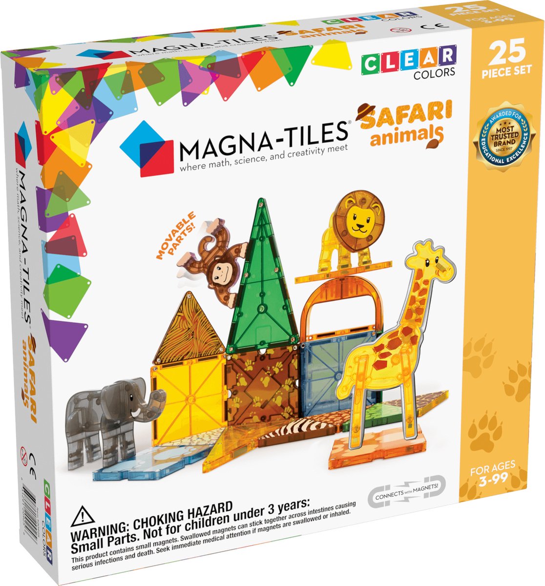Magna fliser | safari dyr sæt 25 dele