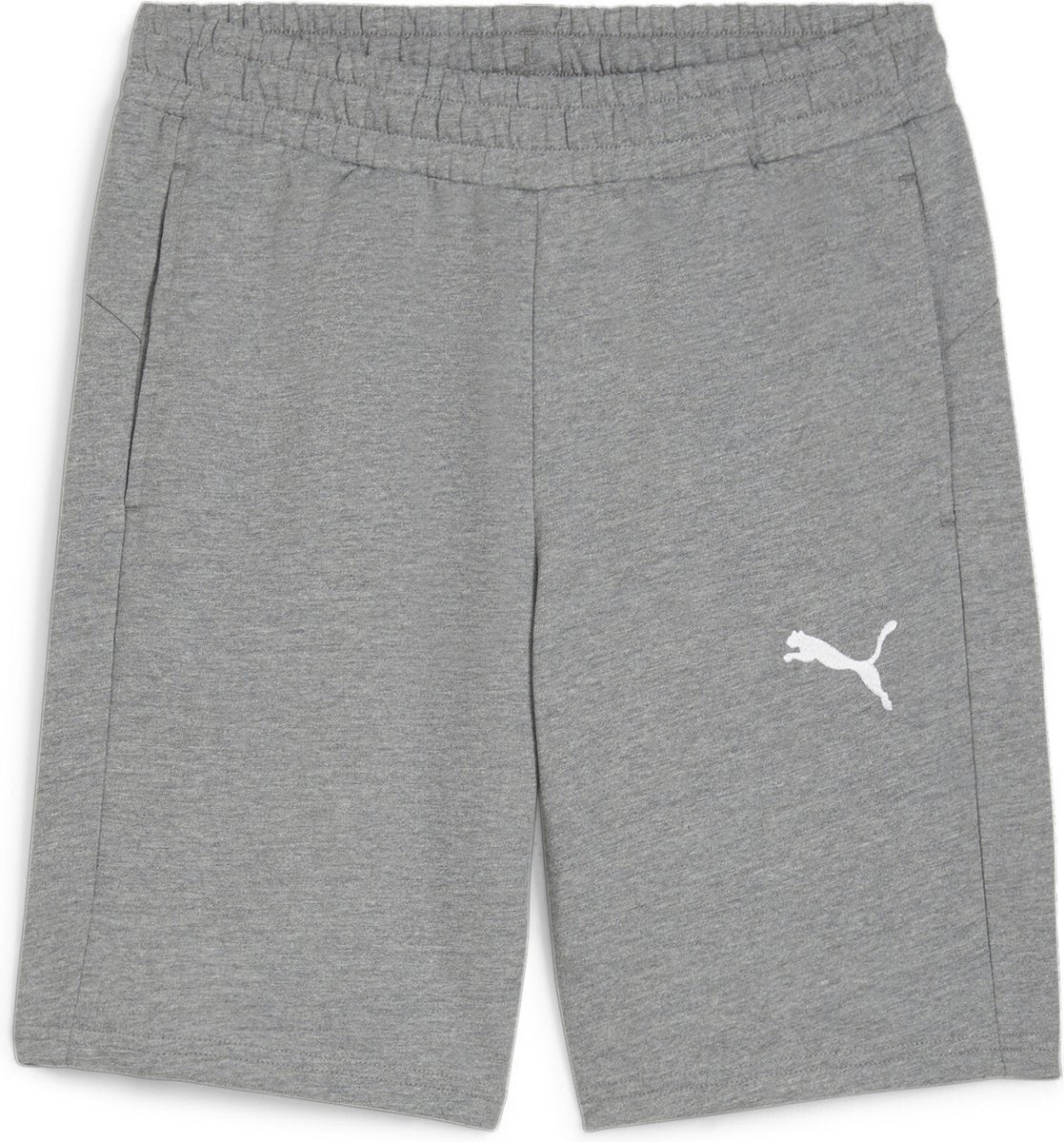Puma teamgoal casuals shorts til mænds sportsbukser - mellemgrå meleret - hvid