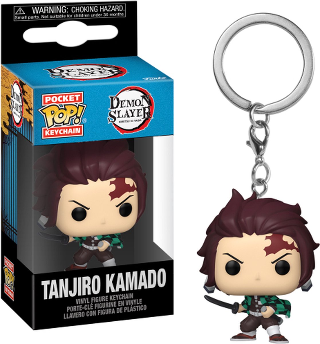 Funko pop! nøglering: demon slayer - tanjiro kamado