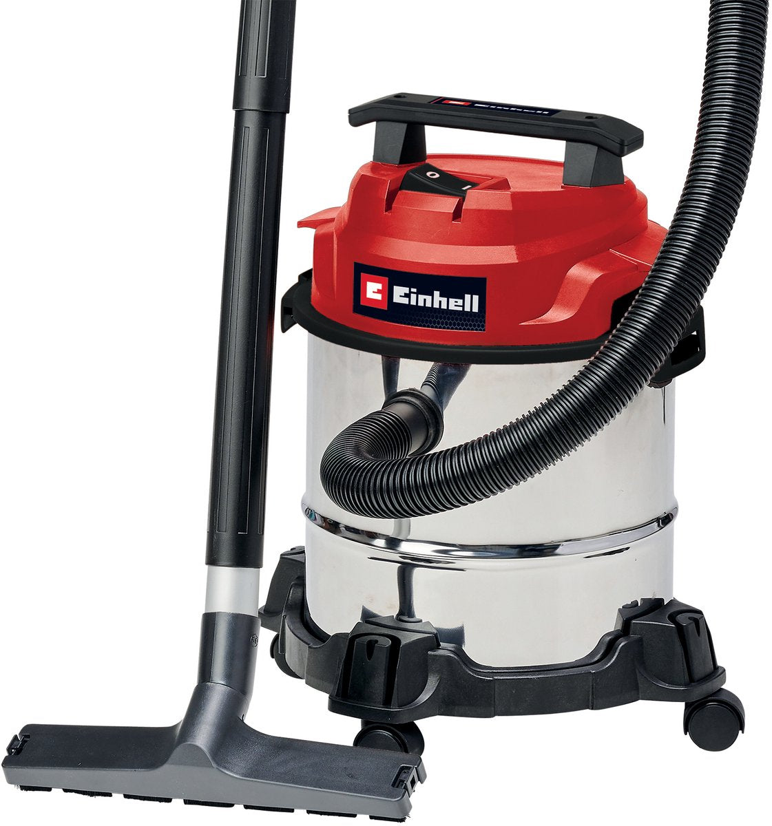 Einhell elektrisk vådtørstøvsuger tc-vc 1812 1 s - 1250 w - 180 mbar - 12 l - inkl. diverse tilbehør