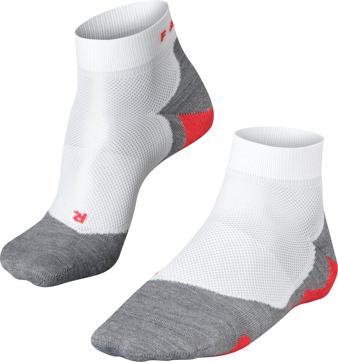 Falke ru5 kort anti-blister funktionsmateriale løbestrømper herre hvid - str. 44-45