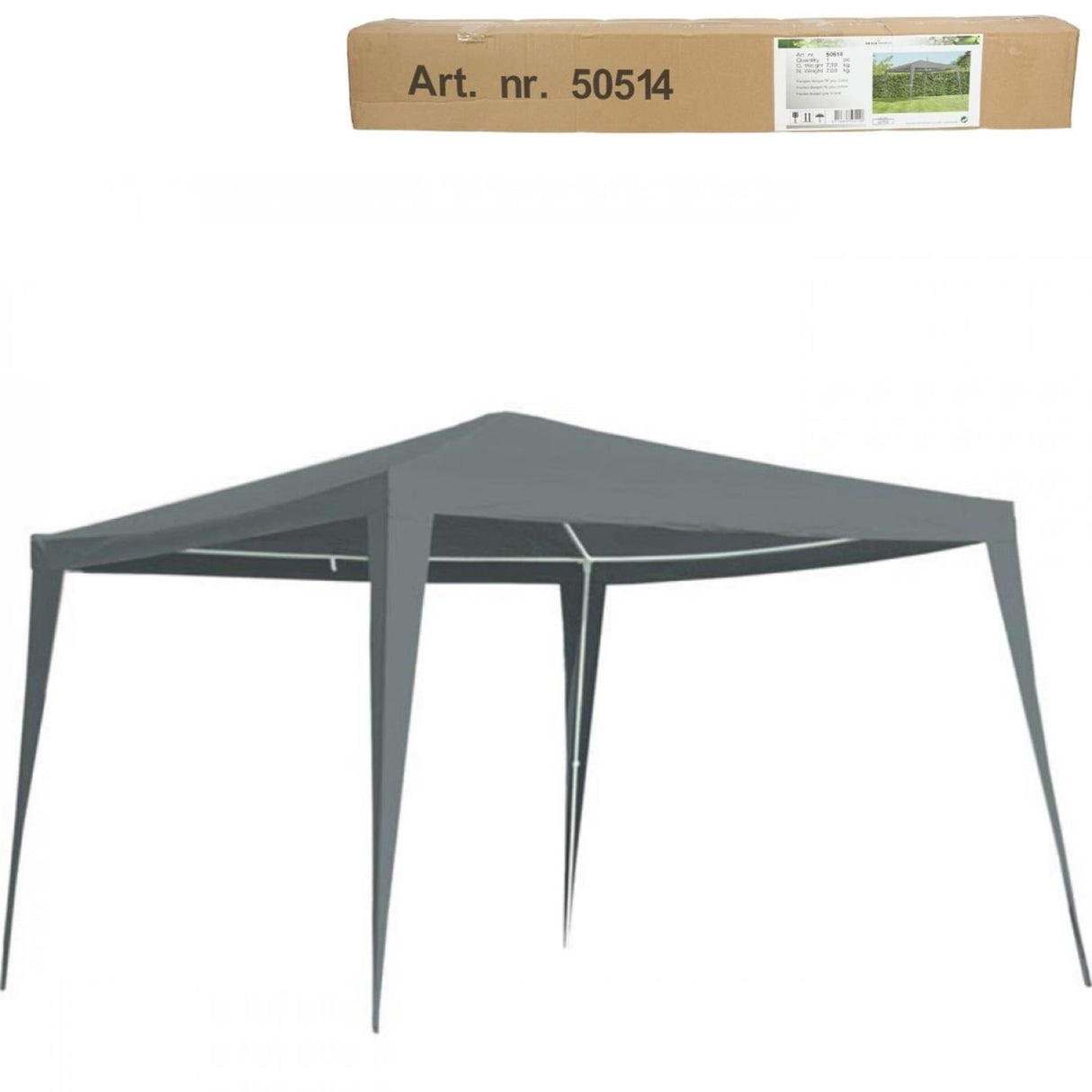 Lesli living party tent gray 3x3m