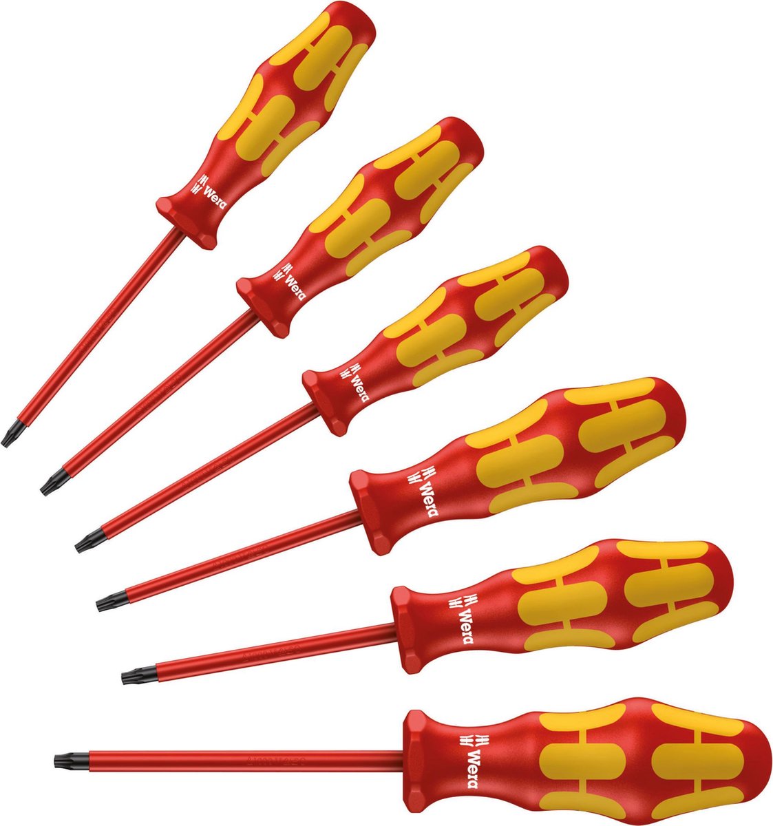 Wera kraftform 100 vde - skruetrækkersæt - torx - 6 stk