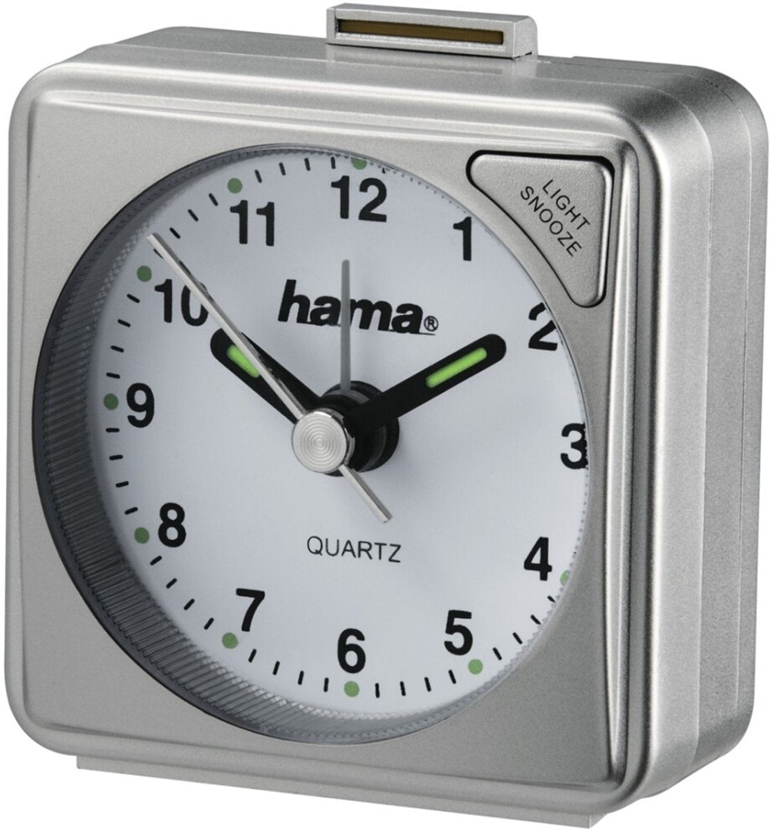 Hama vækkeur - a50 - rejsevækkeur - sølv
