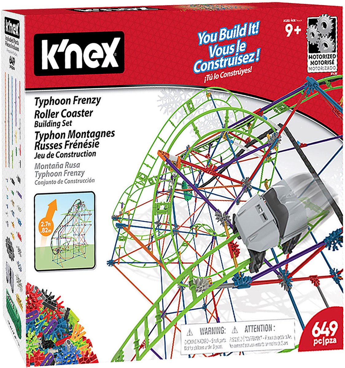 K'nex typhoon frenzy rutsjebane
