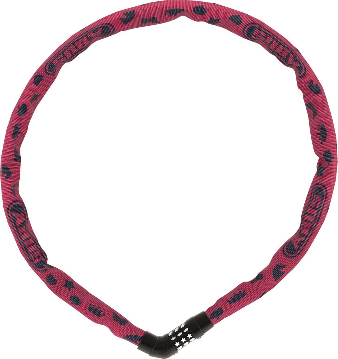 Abus cykellås kædelås - steel-o-chain™ 4804c symboler - sikkerhedsniveau 4 - grøn - 75 cm - velegnet til elektriske cykler og bycykler