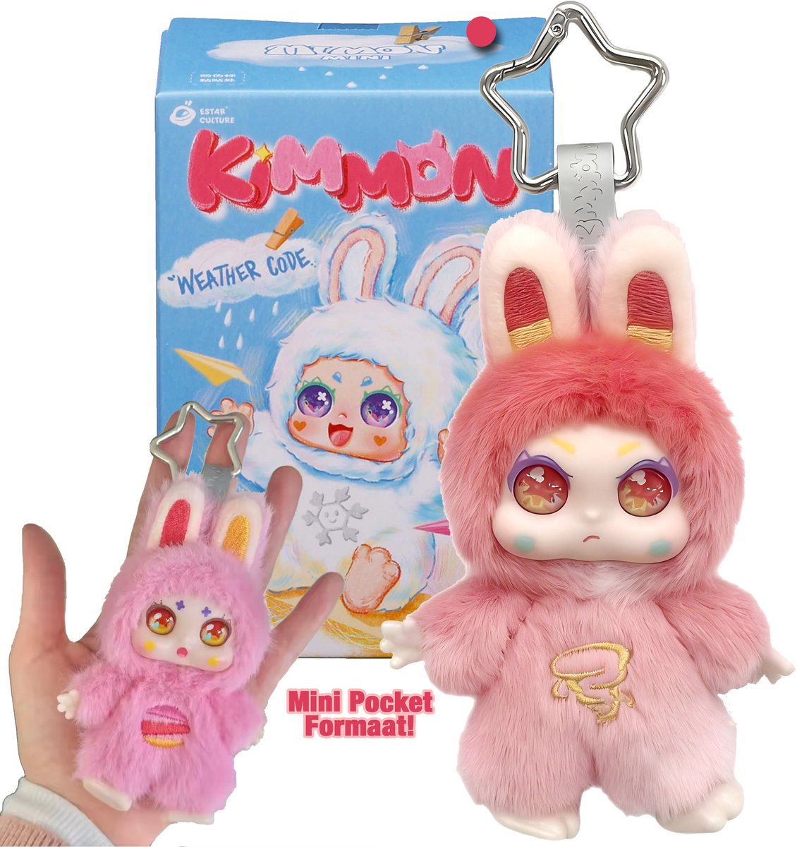 Kimmon - 'weather code'-serien - blindbokssamling - plys mini samlerfigurer - 12 cm