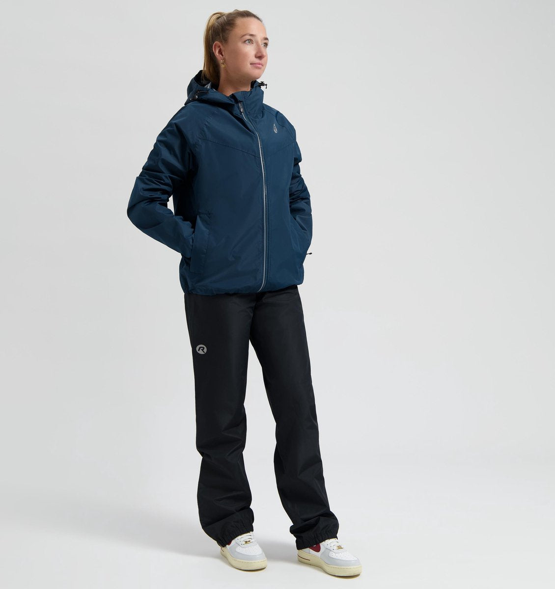 Rogelli commuter core regenpak unisex - waterdicht - blauw zwart - xxl