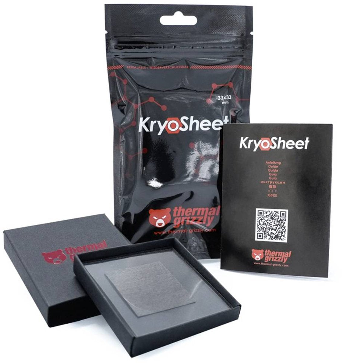 Termisk grizzly cryosheet 33x33 - termisk måtte - 33 x 33 - 1 måtte