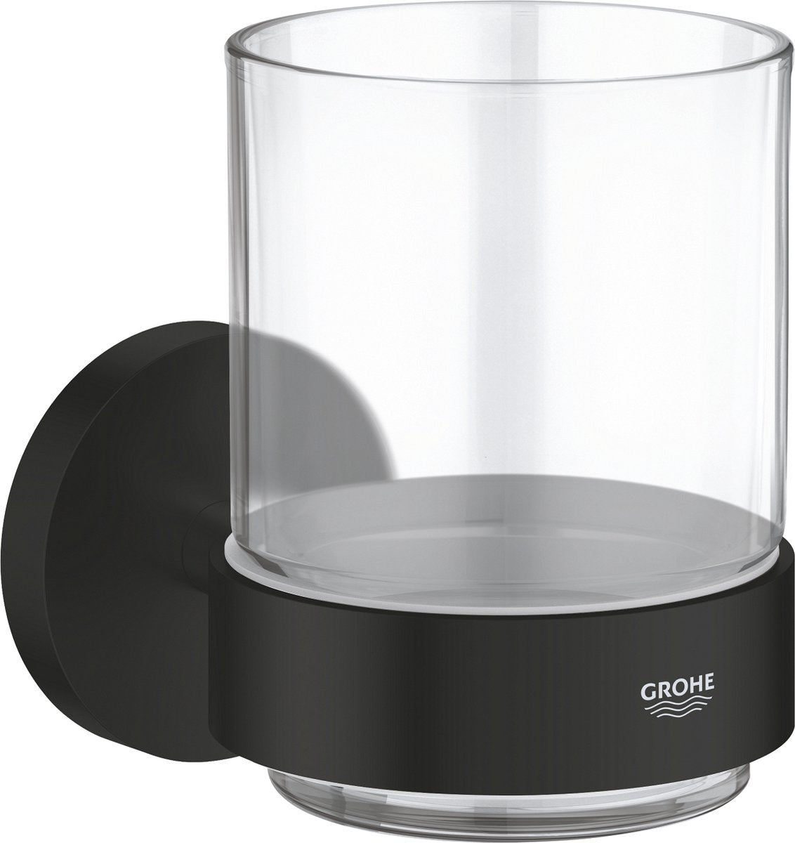 Grohe quickfix start glas med holder - glas metal - mat sort