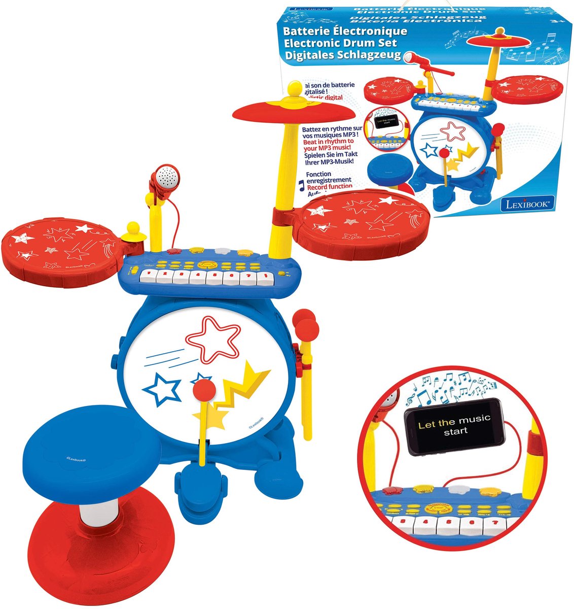 Lexibook mon rock band batteri lumineuse komplet