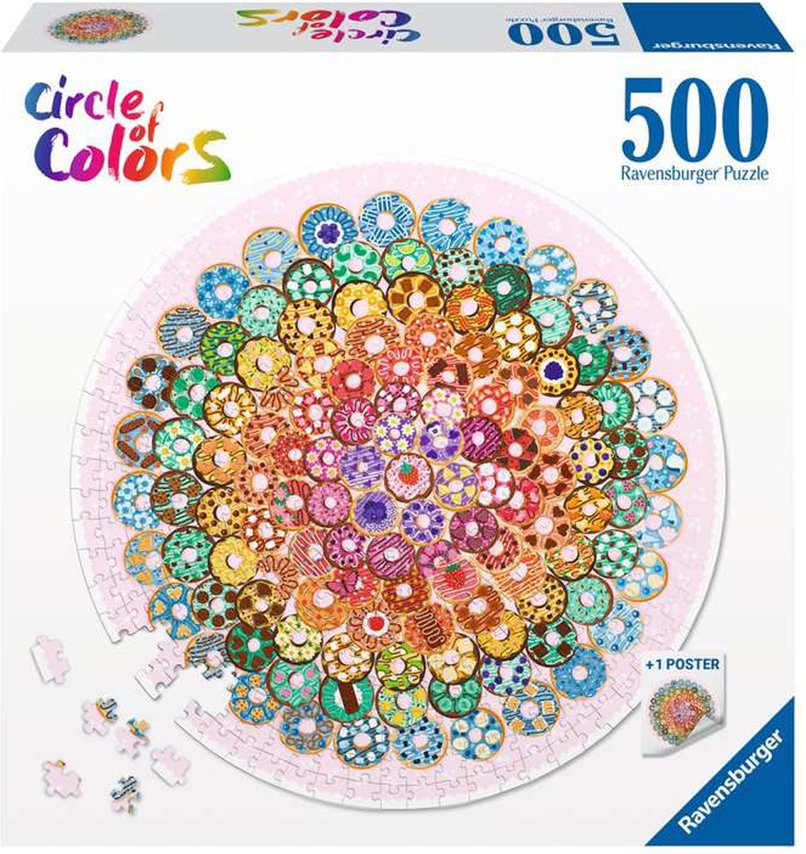 Ravensburger puslespil donuts - puslespil - 500 brikker