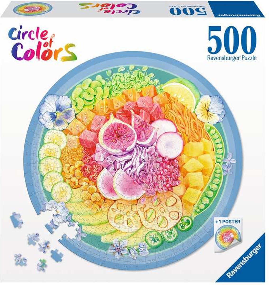 Ravensburger puslespil pokã©skål - puslespil - 500 brikker