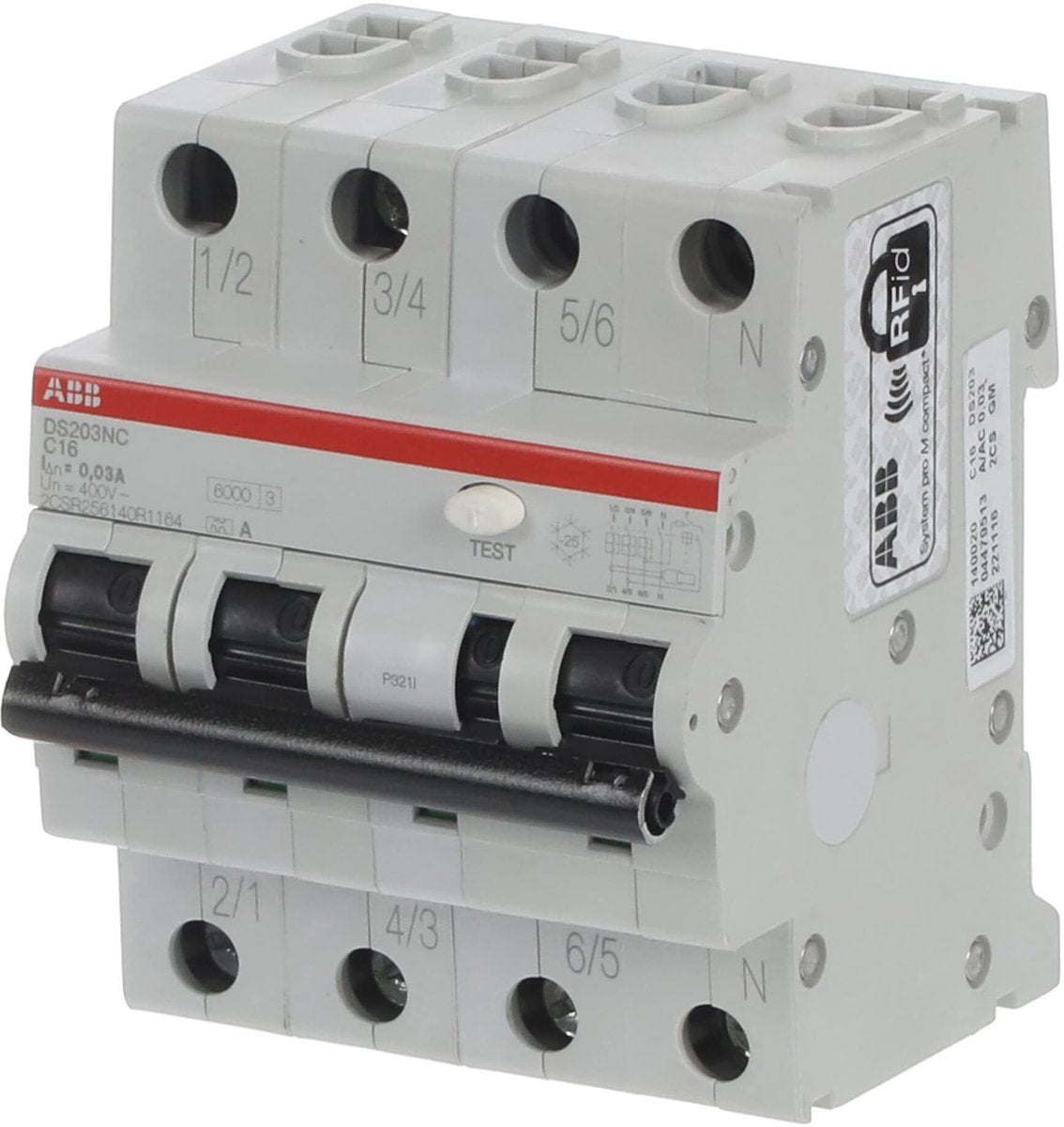 Busch-Jaeger ABB 2CSR256140R1164 fejlstrømsafbryder 4-polet