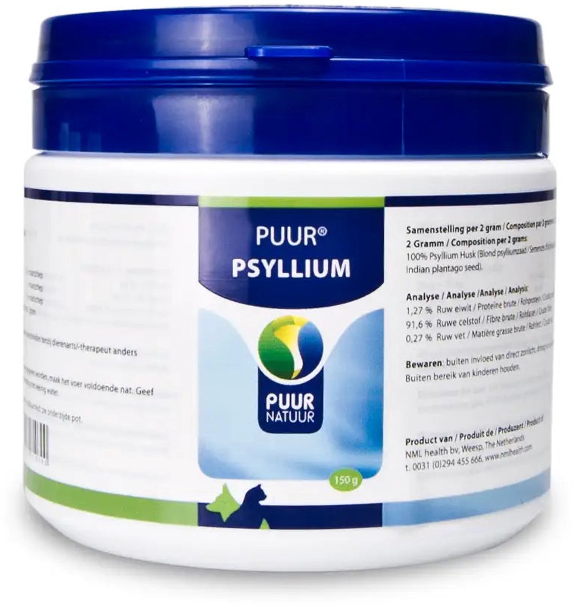 Bellobox pure psyllium (150g) - naturlige hundesnacks -