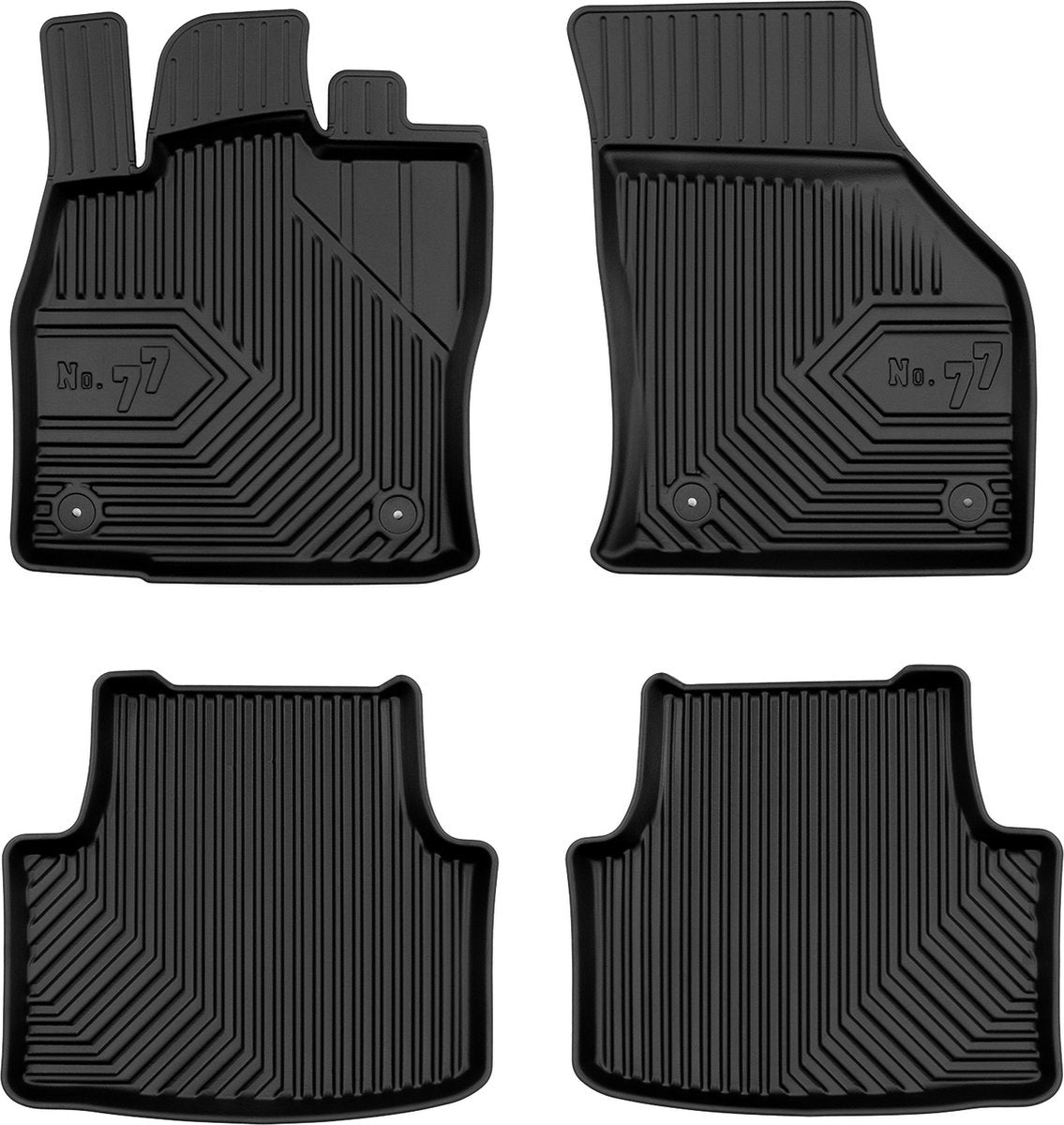 Frogum 3D bilmåtter passer til Skoda Octavia 3 bygget i 2012-2019 og Skoda Octavia 4 fra 2019-