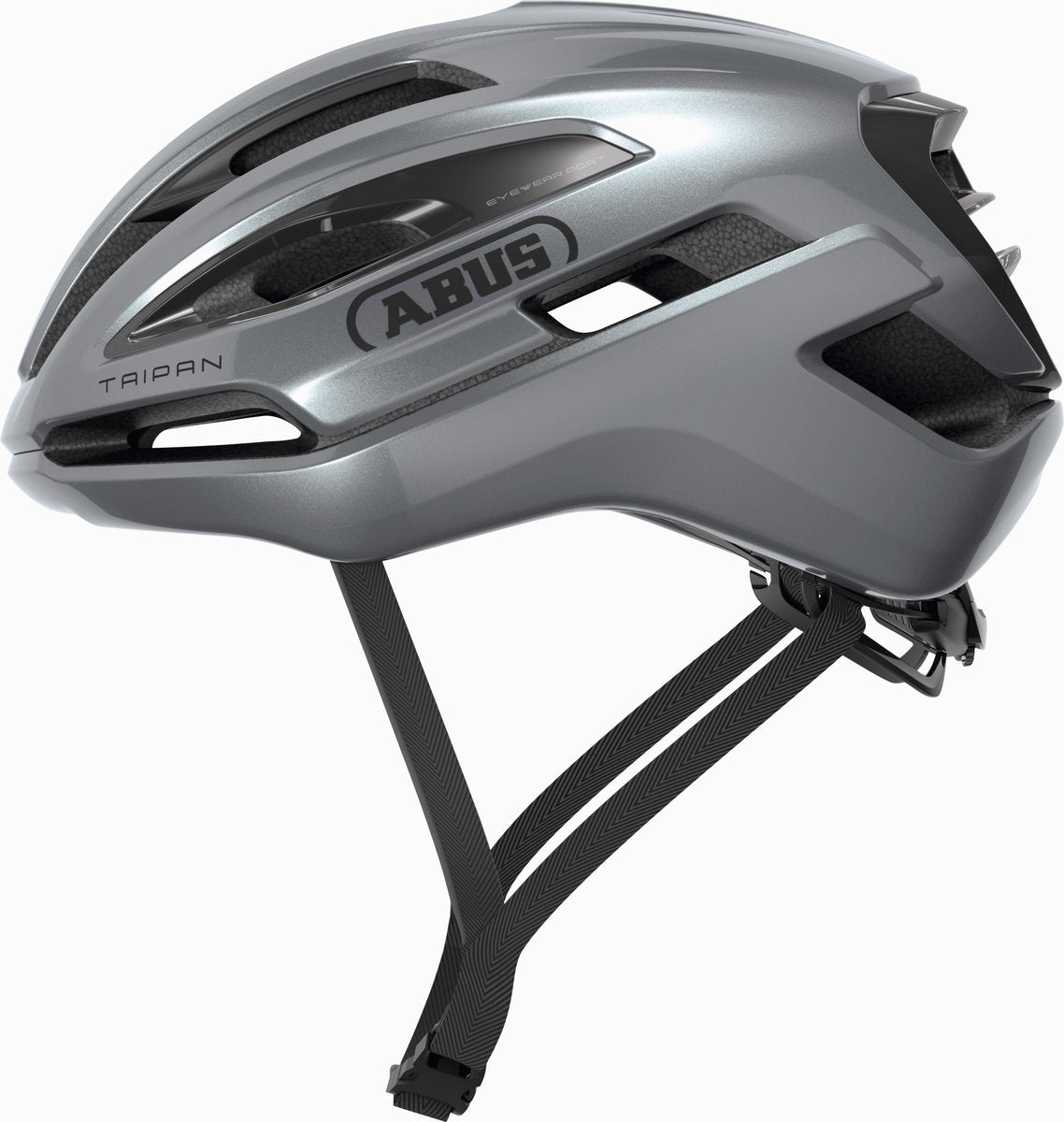 Abus cykelhjelm taipan grafit sølv m - 54-58 cm - sølv - velegnet til brug på gruscykler - 275 g