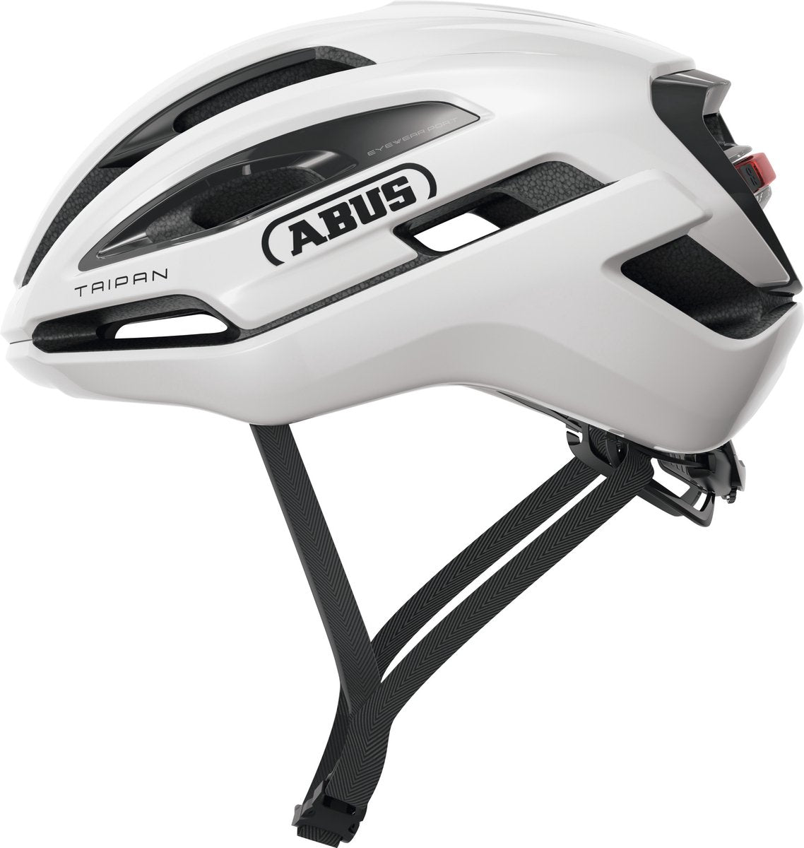 Abus hjelm taipan led skinnende hvid l 57-61cm