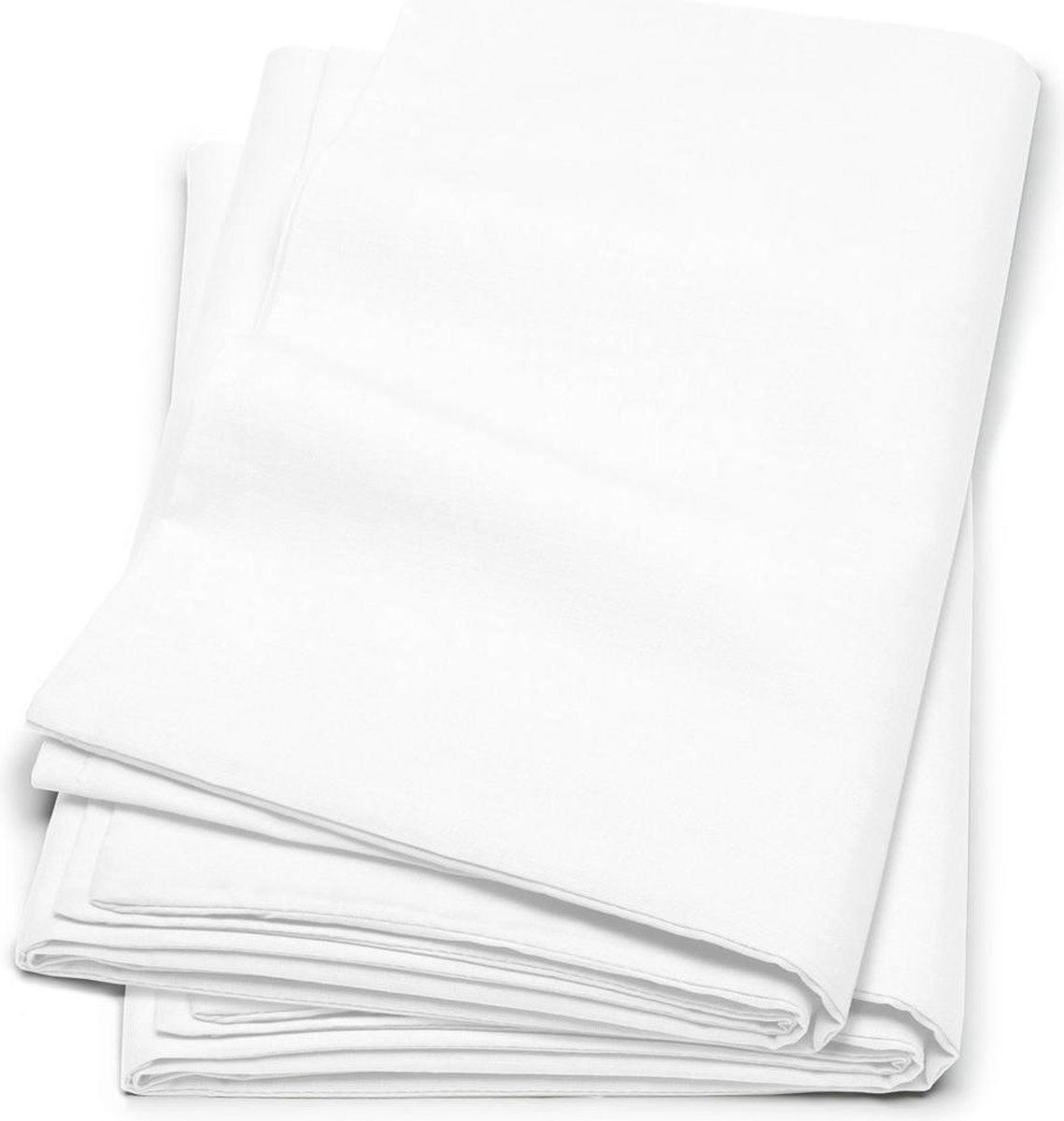 Cinderella kussenhoes - set van 2 kussenslopen - katoen - flanel - met rits - 40x80 cm - wit